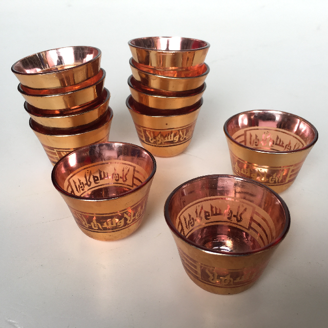 GLASS, Votive - Tealight Holder - Gold & Copper